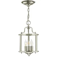 Elstead Lighting Pendelleuchte 1-flg. D 20 cm rund Glas Nickel