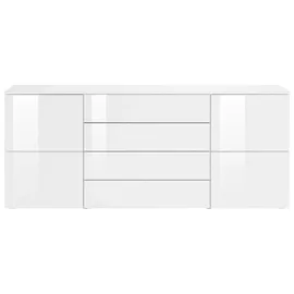 borchardt Möbel Rova 166 x 72 x 35 cm Weiß matt / Weiß hochglanz