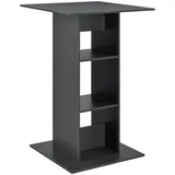 [en.casa] Bartisch Visby 110 x 70 x 70 cm Dunkelgrau