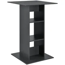 [en.casa] Bartisch Visby 110 x 70 x 70 cm Dunkelgrau
