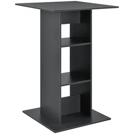 [en.casa] Bartisch Visby 110 x 70 x 70 cm Dunkelgrau