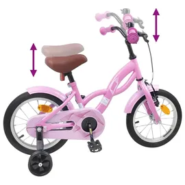 vidaXL Kinderfahrrad 14 Zoll rosa
