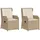 vidaXL Gartenbank 2 pcs 0 x 0 x 0 cm Beige