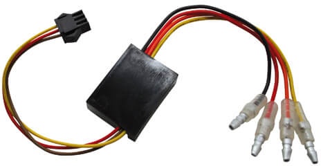 HIGHSIDER Vervanging elektronica box 1 voor achterlicht, remlicht, draaisignaal BLAZE, plug zwart