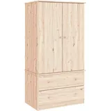 vidaXL Kleiderschrank ALTA 90x55x170 cm Massivholz Kiefer