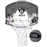 Wilson Mini-Basketballkorb NBA TEAM MINI HOOP, BROOKLYN NETS, Kunststoff, Schwarz