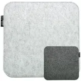 Dune Design Sitzkissen 35 x 35 x 0,8 cm grau 1 St.