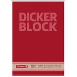 Brunnen 1052687 Briefblock / Schreibblock / Der dicke Block (A4, liniert, 100 Blatt, 60g/m2)