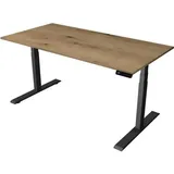 Kerkmann Steh-/Sitztisch Move 2 elektrisch Fuß anthrazit 160x80x63-127cm eiche