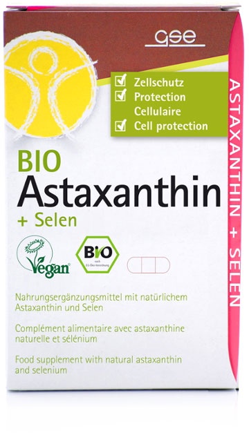 GSE Astaxanthin & Selen Kapseln bio (45St)