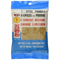 Mee Chun Fünf-Gewürzpulver (Anis, Zimt, Ingwer, Fenchel,Pfeffer), 5er Pack (5 x 100 g)