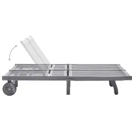 vidaXL Sonnenliege 115 x 65 x 85 cm Grau