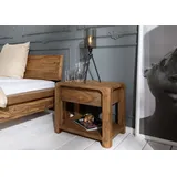 MASSIVMOEBEL24.DE Nachttisch Sheesham 60x40x50 braun geölt Bueno #005