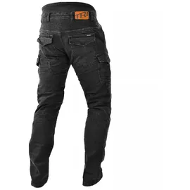 Trilobite Acid Scrambler Doublelayer Motorrad Jeans, schwarz, 34/32