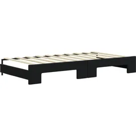vidaXL Tagesbett 90 x 190 cm Schwarz
