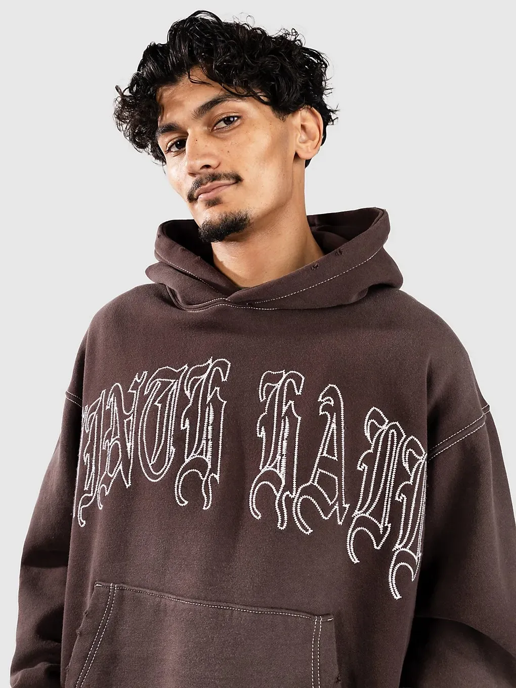 Ninth Hall Fein Java Hoodie brown Gr. L