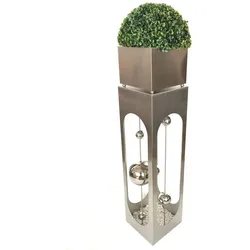 Edelstahl Pflanzsäule Gartensäule Dekosäule Blumensäule Säule Garten Deko
