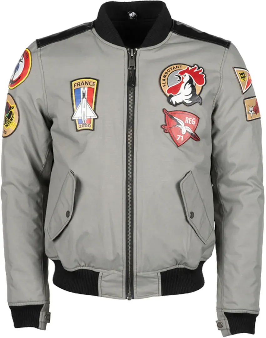 Helstons Lynx Motorrad Textiljacke, silber, Größe M für Männer