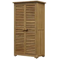 Outsunny Geräteschrank 0,47 x 0,87 m Natur