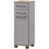 Schildmeyer Unterschrank Jelda 154217 platingrau, eiche-landhaus 30,3 x 32,6 x 88,1 cm