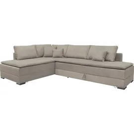 Home Affaire Ecksofa Night & Day L-Form Cord 3-Sitzer Braun