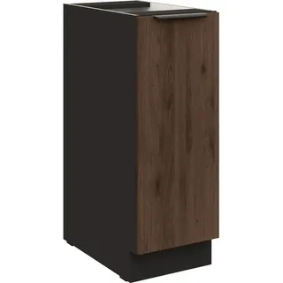 Küchen-Preisbombe Küchen Unterschrank Schrankauszug 30 cm Küche MONZA Okapi Nußbaum Küchenzeile