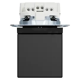 Merten Schuko-Steckdose 1-fach Schwarz