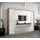 abiks möbel Schwebetürenschrank MADRYT 250 x 200 x 62 cm Weiß