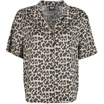 URBAN CLASSICS Ladies Leo Resort Shirt Braun XS