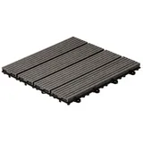 Home Deluxe WPC Bavaro anthrazit 30 x 30 x 2,2 cm 9 St.