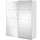 VCM Schiebetürenschrank Veto 183 x 221 x 61 cm Weiß