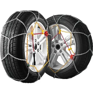 Vevor Schneeketten Notfall-Traktionsreifenketten Mangan-legierter Stahl, 2 Stk. für Autos Pickups SUVs Lkws Schneereifenketten für