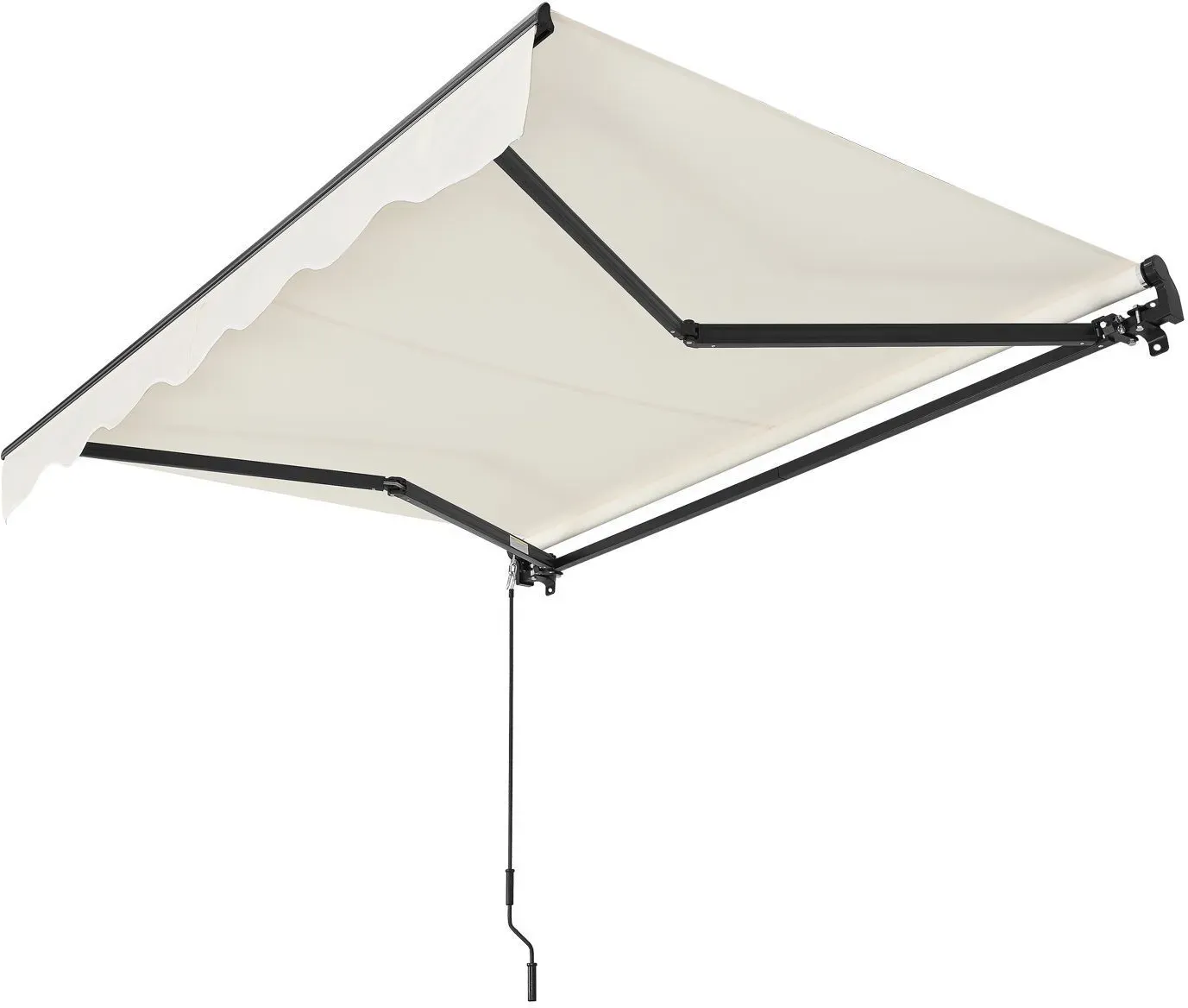 Gelenkarmmarkise mit Kurbel - Beige
