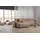 Woood Ecksofa Novi Bouclé, modern mit verstellbarer Nackenstütze, taupe, Links,