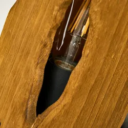 Licht-Erlebnisse Tischlampe CUXHEIM Natur Holz 1x E27 bis 15W LE116061
