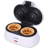 Doppelte Waffelschüsseln, Weiß, Schüsselformen belgische Waffeln in Minuten |...