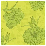Papstar 50 Servietten "ROYAL Collection" 1/4-Falz 40 x 40 cm grün