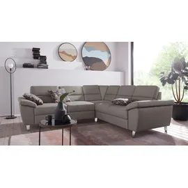 sit&more Ecksofa SIT & MORE "Sorano L-Form", grau (hellgrau), B:249cm H:88cm T:229cm, Sofas, Ecksofa, wahlweise mit Bett- und Relaxfunktion, inkl. Bettkasten