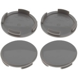 4 Nabenkappen Ø 60,0 mm - 57,0 mm / gewölbt grau