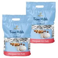 Tchibo Kaffeepads Vorratspack Maxipack, Feine Milde, 200 Stück – 2x 100 Pads (Kaffee, mild mit sanften Röstaromen), nachhaltig, geeignet für S...