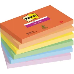 Post-it Haftnotiz Super Sticky 655-6SS-PLAY 127x76mm sort 6St.