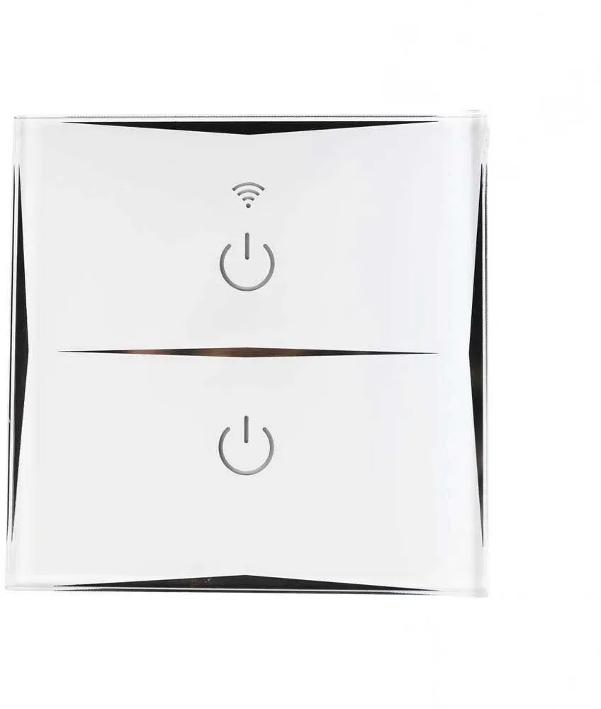 Doppelter WLAN-Wandschalter per Smartphone/App Weiß 7hSevenOn Home