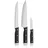 WMF Sequence Messerset 3-tlg. Schwarz/Silber