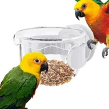 Vogelkäfig Futterspender,Vogelkäfig Schalen | Kleine Antiverschüttungsschüssel Für Fütterung Trinken Transportbox Sittich Nymphensittich Ara Voliere Garten