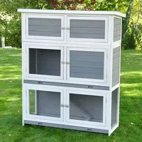 nanook shop Kleintierkäfig Schnuffi 114 x 42 x 101 cm grau, weiß