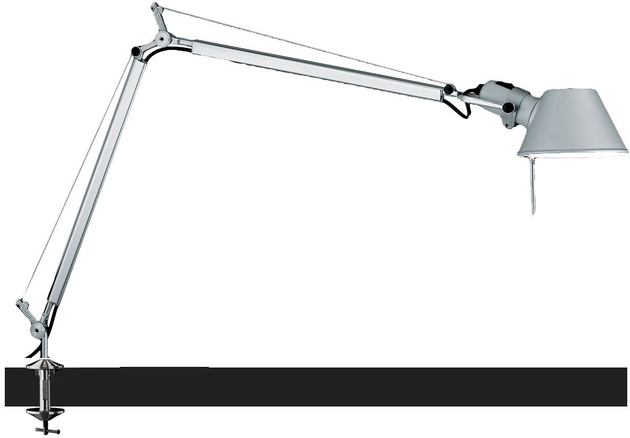 Artemide Tolomeo Tavolo mit Tischklemme Aluminium