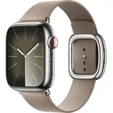 Apple Feingewebe Armband mit moderner Schließe Large für Apple Watch 41mm Mandel (MUHG3ZM/A)