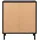 Livetastic Kommode Schwarz, Eiche Artisan, Metall, 2 Fächer, 80x90x40 cm Wohnzimmer, Kommoden - Sideboards, Kommoden