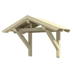 SKANHOLZ Vordach »Siegen 1«, 247 x 116 cm (BxT), nordische Fichte, natur - beige