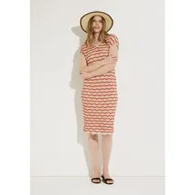 More & More A-Linien-Kleid Strickkleid Wellenoptik Bunt 38